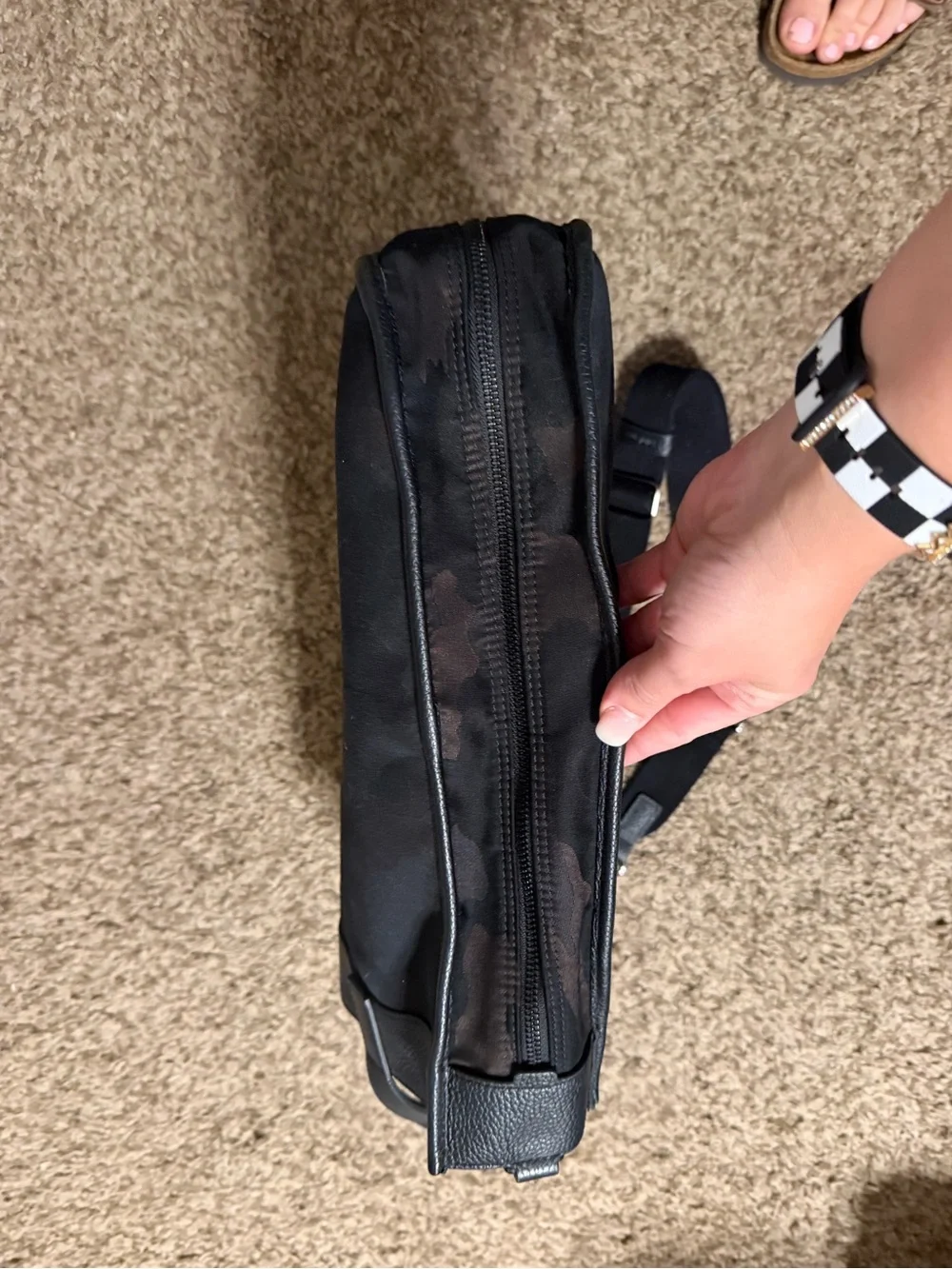 Lululemon Camouflage Tote Bag - Black/Brown